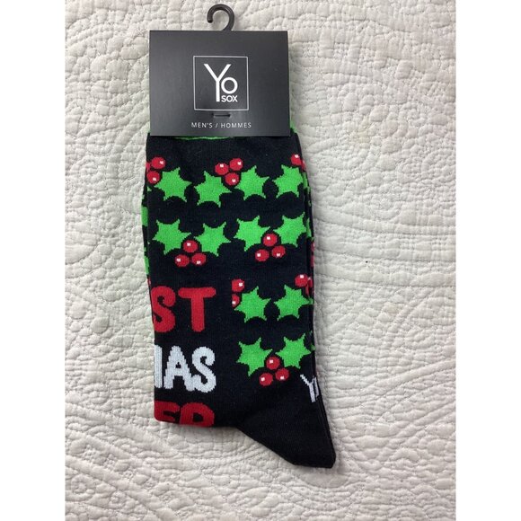 Lot of 7 Pairs Yo Sox Mens Christmas Socks Size 7-12 Cotton Blend Gift Set*New - Picture 9 of 9